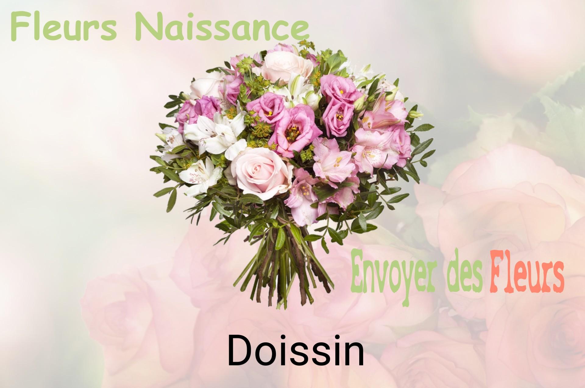 Bouquet de fleurs de naissance livré à Doissin